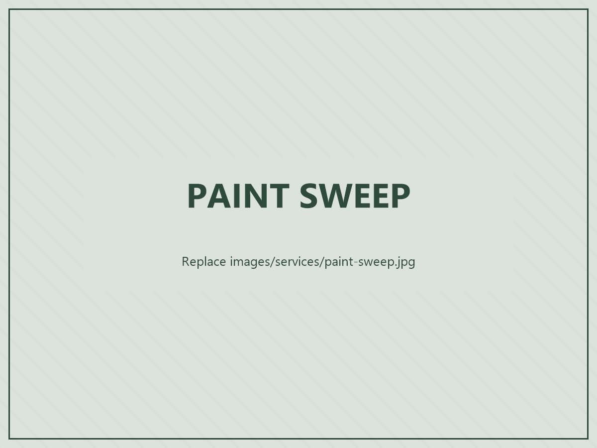 Paint sweep: dust-free walls and floors ready for painters